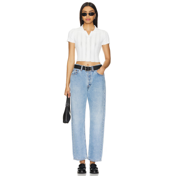 MORE TO COME Tops - MORE TO COME x Bridget Max Crop Top in White
